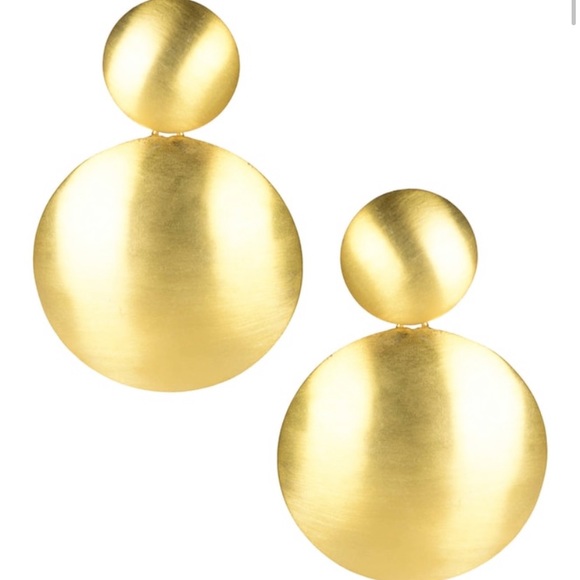 lisi Lerch Jewelry - Lisi Lerch Robin Brushed Gold Tone Earrings